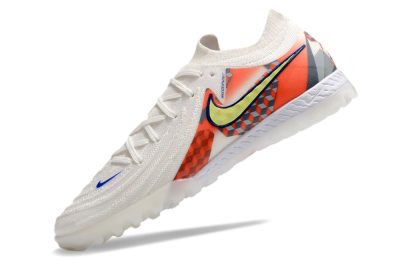Nike Phantom GX 2 Elite TF Artificial Turf Soccer Shoes - White/Yellow/Blue/Orange