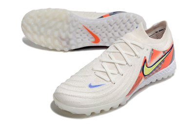 Nike Phantom GX 2 Elite TF Artificial Turf Soccer Shoes - White/Yellow/Blue/Orange
