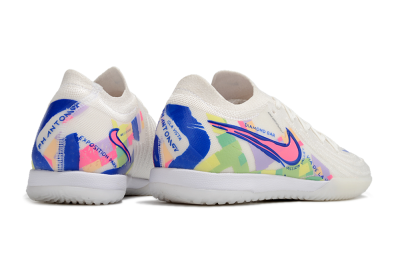 Nike Phantom GX 2 Elite IC Indoor & Futsal Soccer Shoes - White/Blue/Pink/Yellow