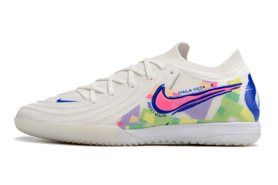 Nike Phantom GX 2 Elite IC Indoor & Futsal Soccer Shoes - White/Blue/Pink/Yellow
