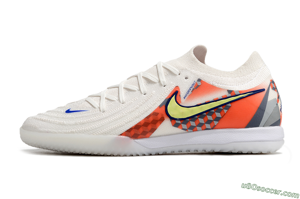 Nike Phantom GX 2 Elite IC Indoor & Futsal Soccer Shoes - White/Yellow/Blue/Orange 2