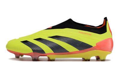 Adidas Predator Accuracy+ Laceless FG Firm Ground Soccer Cleats - Yellow/Black/Orange