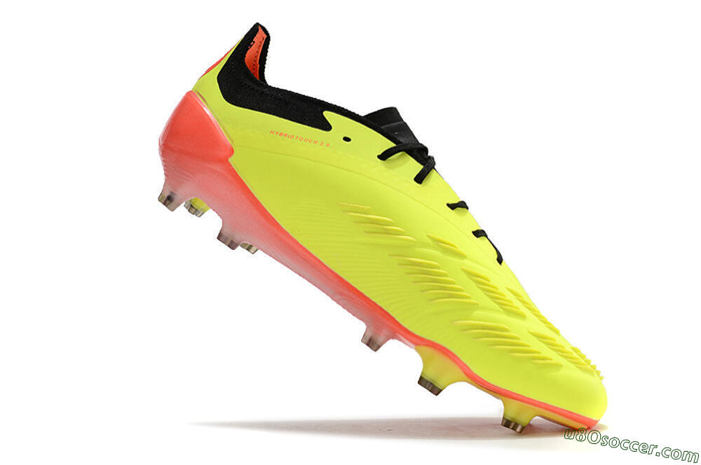 Adidas Predator Elite FG Firm Ground Soccer Cleats - Yellow/Black/Orange 5