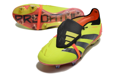 Adidas Predator Elite Foldover Tongue FG Firm Ground Soccer Cleats - Yellow/Black/Orange