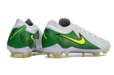 Nike Phantom Luna Elite NU FG Firm Ground Soccer Cleats - White/Green/Yellow