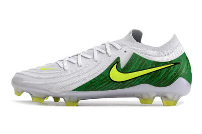 Nike Phantom Luna Elite NU FG Firm Ground Soccer Cleats - White/Green/Yellow
