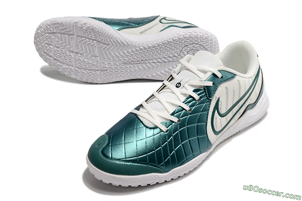Nike Tiempo Legend 10 Academy IC Indoor & Futsal Soccer Shoes - Blue/White 3