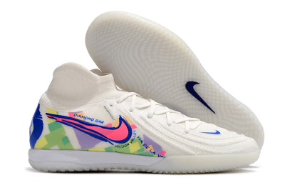 Nike Phantom Luna Elite NU IC Indoor & Futsal Soccer Shoes - White/Blue/Pink/Yellow