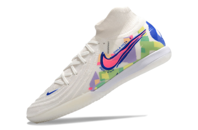 Nike Phantom Luna Elite NU IC Indoor & Futsal Soccer Shoes - White/Blue/Pink/Yellow