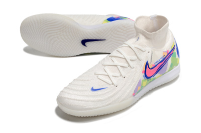 Nike Phantom Luna Elite NU IC Indoor & Futsal Soccer Shoes - White/Blue/Pink/Yellow