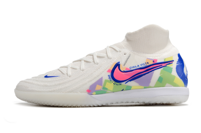 Nike Phantom Luna Elite NU IC Indoor & Futsal Soccer Shoes - White/Blue/Pink/Yellow