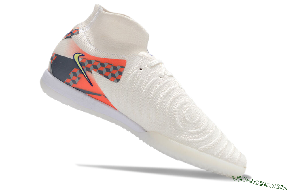 Nike Phantom Luna Elite NU IC Indoor & Futsal Soccer Shoes - White/Yellow/Blue/Orange 4