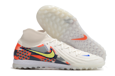 Nike Phantom Luna Elite NU TF Artificial Turf Soccer Shoes - White/Yellow/Blue/Orange
