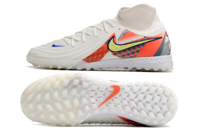 Nike Phantom Luna Elite NU TF Artificial Turf Soccer Shoes - White/Yellow/Blue/Orange
