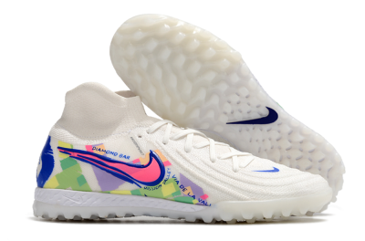 Nike Phantom Luna Elite NU TF Artificial Turf Soccer Shoes - White/Blue/Pink/Yellow