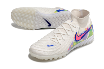 Nike Phantom Luna Elite NU TF Artificial Turf Soccer Shoes - White/Blue/Pink/Yellow