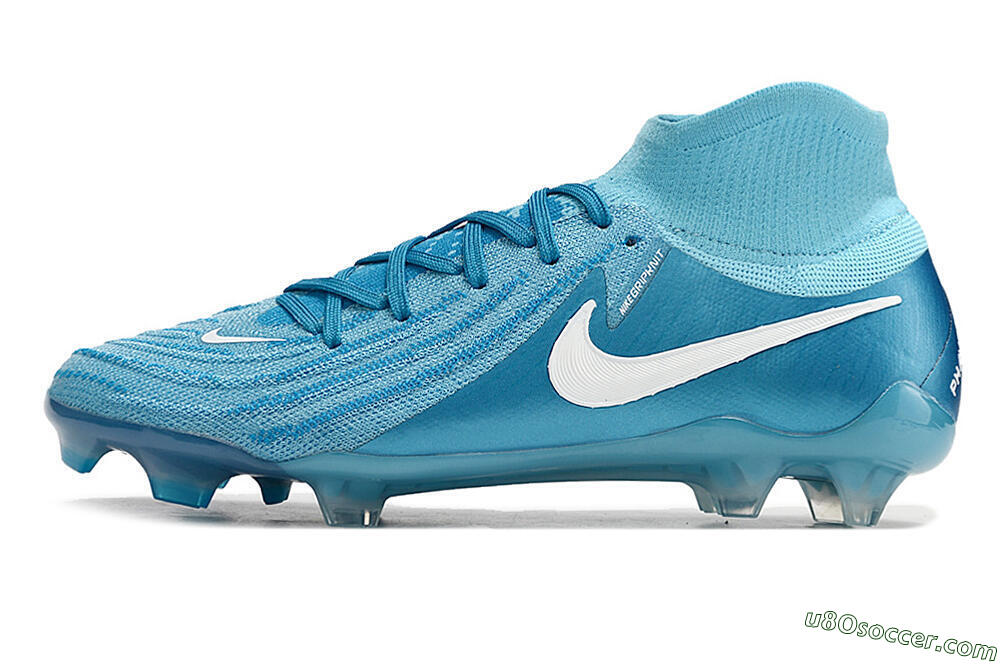 Nike Phantom Luna Elite NU FG Firm Ground Soccer Cleats - Light Blue/White 2