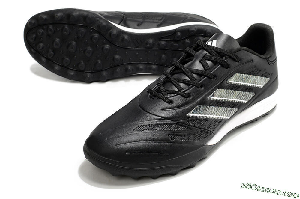 Adidas Copa Pure.3 TF Artificial Turf Soccer Shoes - Black/Sliver/White 3