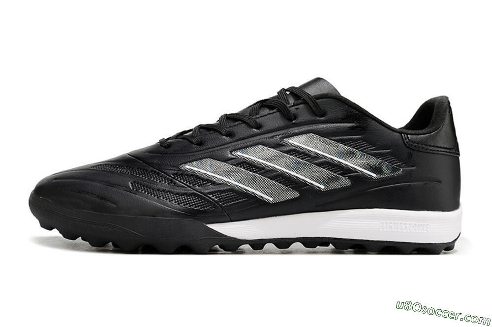Adidas Copa Pure.3 TF Artificial Turf Soccer Shoes - Black/Sliver/White 2