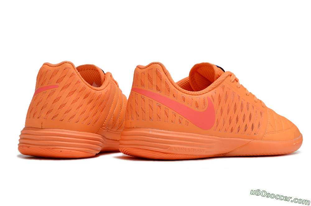 Nike Lunar Gato 2 IC Indoor & Futsal Soccer Shoes - Orange/Black/Red 6