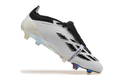 Adidas Predator Elite Foldover Tongue FG Firm Ground Soccer Cleats - White/Black/Gold