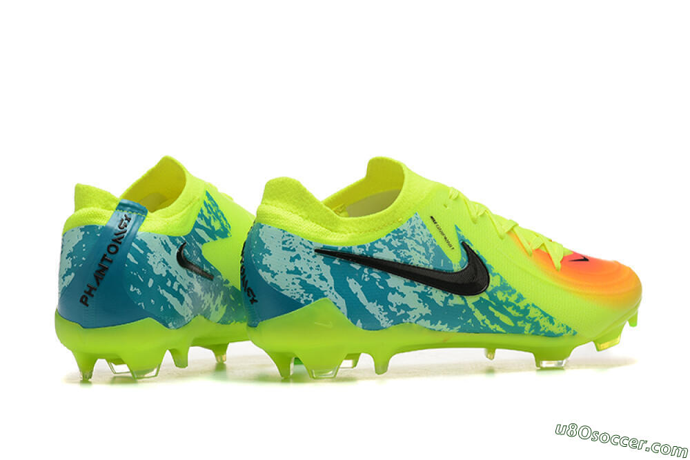 Yellow Blue Orange Black FG Firm Ground Soccer Cleats