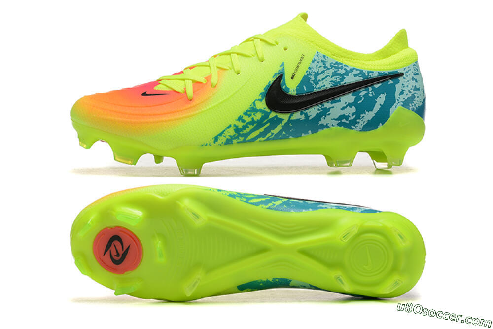 Nike Phantom Luna Elite NU FG Firm Ground Soccer Cleats - Yellow/Blue/Orange/Black 0