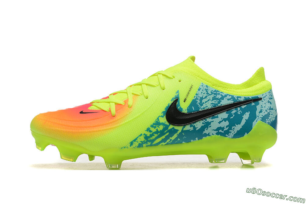 Nike Phantom Luna Elite NU FG Firm Ground Soccer Cleats - Yellow/Blue/Orange/Black 2