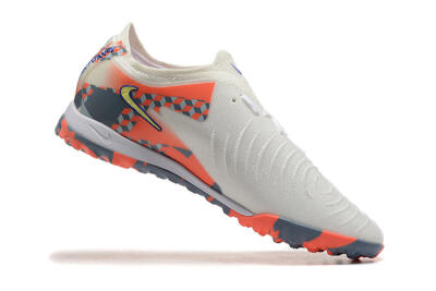 Nike Phantom GX 2 Elite TF Artificial Turf Soccer Shoes - White/Blue/Yellow/Orange