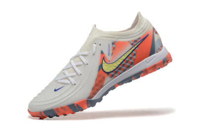 Nike Phantom GX 2 Elite TF Artificial Turf Soccer Shoes - White/Blue/Yellow/Orange