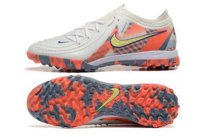 Nike Phantom GX 2 Elite TF Artificial Turf Soccer Shoes - White/Blue/Yellow/Orange