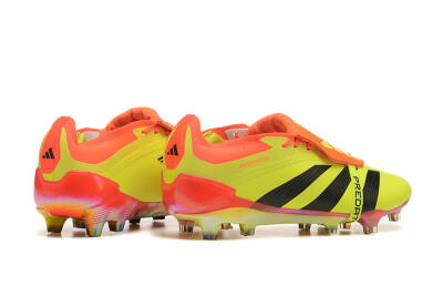 Adidas Predator Elite Foldover Tongue FG Firm Ground Soccer Cleats - Yellow/Black/Orange