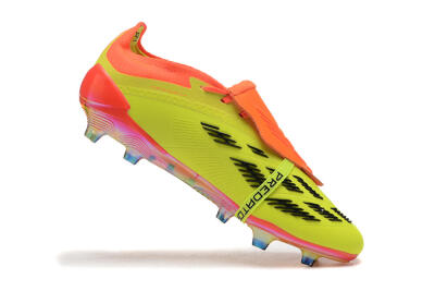 Adidas Predator Elite Foldover Tongue FG Firm Ground Soccer Cleats - Yellow/Black/Orange
