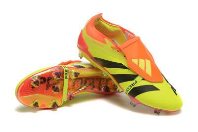Adidas Predator Elite Foldover Tongue FG Firm Ground Soccer Cleats - Yellow/Black/Orange
