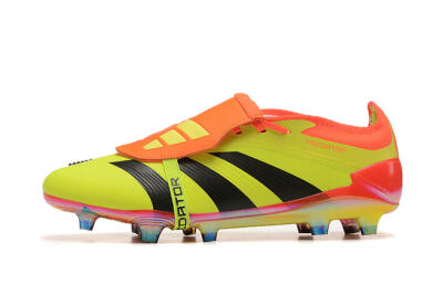 Adidas Predator Elite Foldover Tongue FG Firm Ground Soccer Cleats - Yellow/Black/Orange