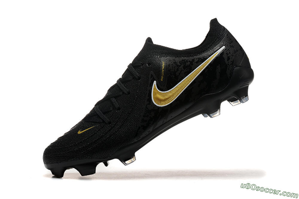 Nike Phantom Luna Elite NU FG Firm Ground Soccer Cleats - Black/Gold 8