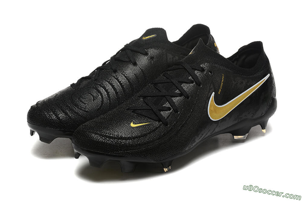 Nike Phantom Luna Elite NU FG Firm Ground Soccer Cleats - Black/Gold 5