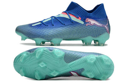 Puma Future Ultimate FG Firm Ground Soccer Cleats - Jade/Blue/Red