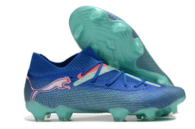 Puma Future Ultimate FG Firm Ground Soccer Cleats - Jade/Blue/Red
