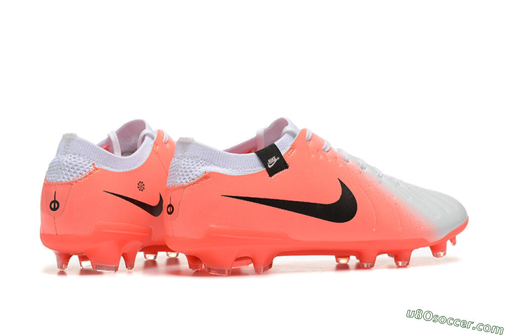 Nike Tiempo Legend 10 Elite FG Firm Ground Soccer Cleats - White/Pink/Black 9