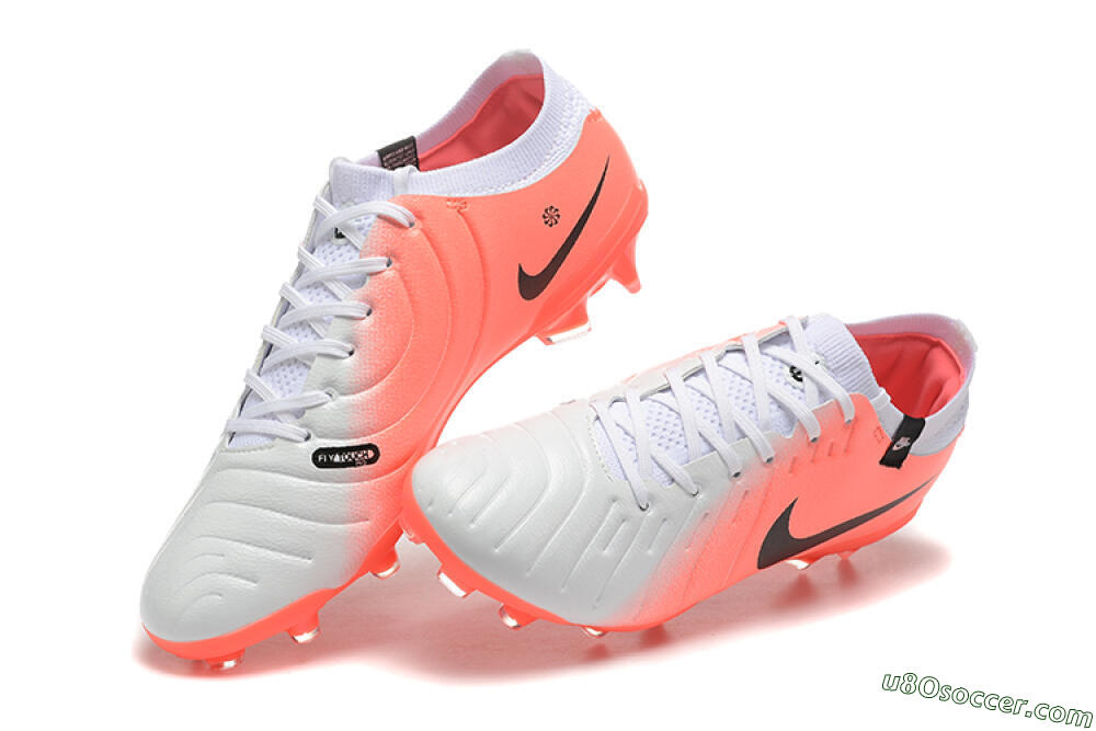 Nike Tiempo Legend 10 Elite FG Firm Ground Soccer Cleats - White/Pink/Black 6