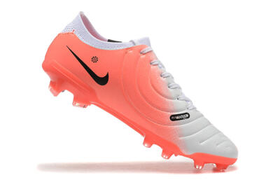 Nike Tiempo Legend 10 Elite FG Firm Ground Soccer Cleats - White/Pink/Black