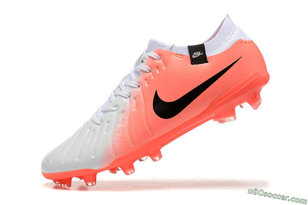 Nike Tiempo Legend 10 Elite FG Firm Ground Soccer Cleats - White/Pink/Black 8