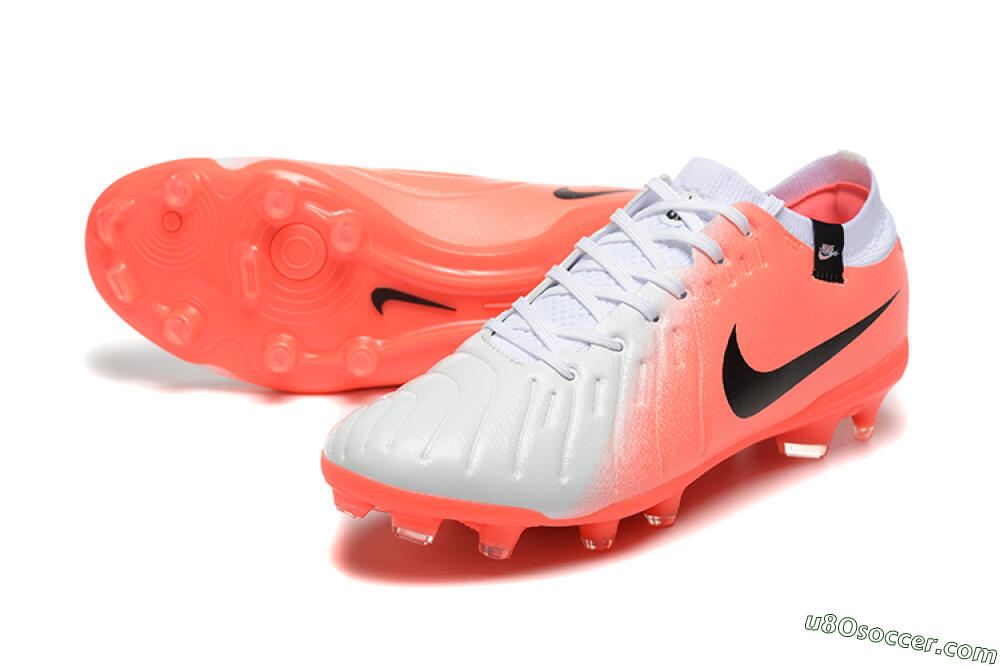 Nike Tiempo Legend 10 Elite FG Firm Ground Soccer Cleats - White/Pink/Black 3