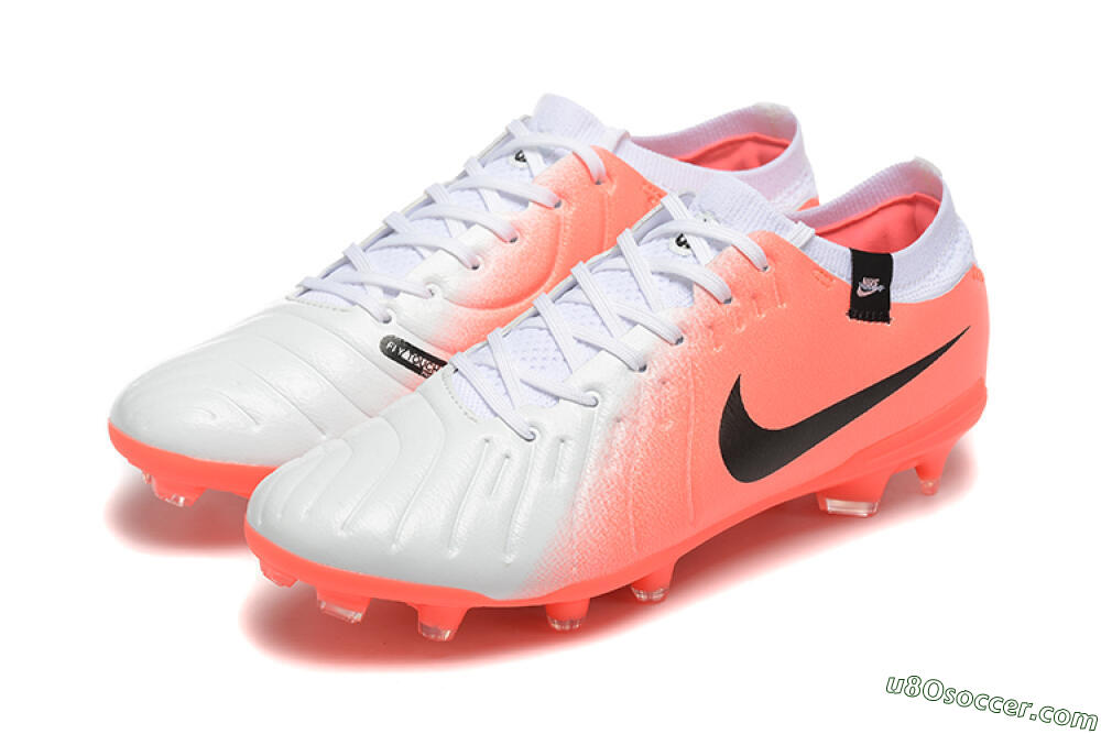 Nike Tiempo Legend 10 Elite FG Firm Ground Soccer Cleats - White/Pink/Black 5