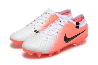 Nike Tiempo Legend 10 Elite FG Firm Ground Soccer Cleats - White/Pink/Black