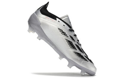 Adidas Predator Accuracy Elite FG Firm Ground Soccer Cleats - Silver/Black
