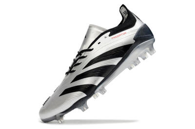 Adidas Predator Accuracy Elite FG Firm Ground Soccer Cleats - Silver/Black