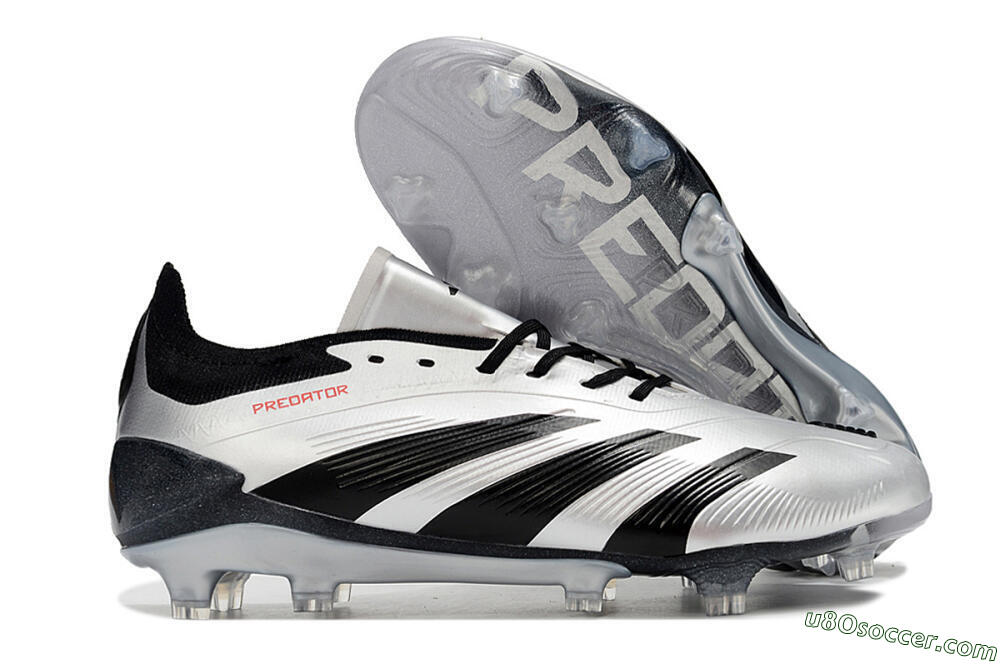 Adidas Predator Accuracy Elite FG Firm Ground Soccer Cleats - Silver/Black 1