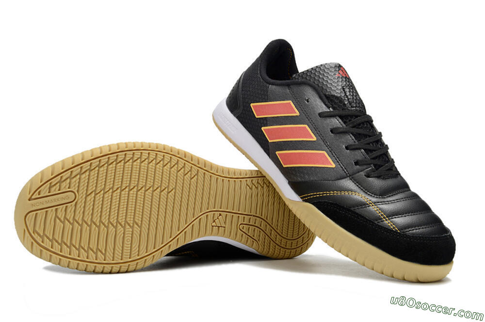 Adidas Top Sala FG Indoor & Futsal Soccer Shoes - Black/Orange/Brown 0